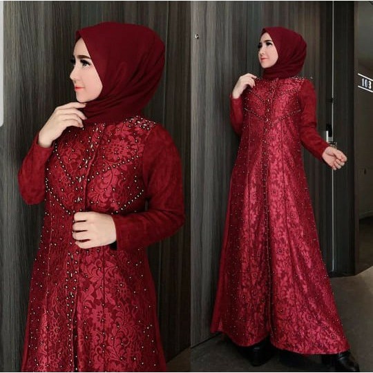 HOPYLOVY - Gamis Maxi Dress Wanita Karin