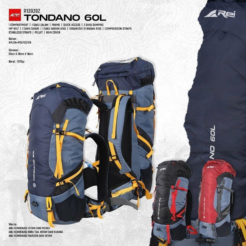 Carrier Rei Tondano 60L Original 100%