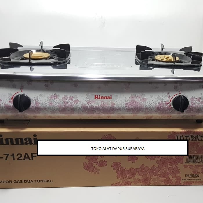 RINNAI kompor gas 2 tungku RI 712AF / 712 AF