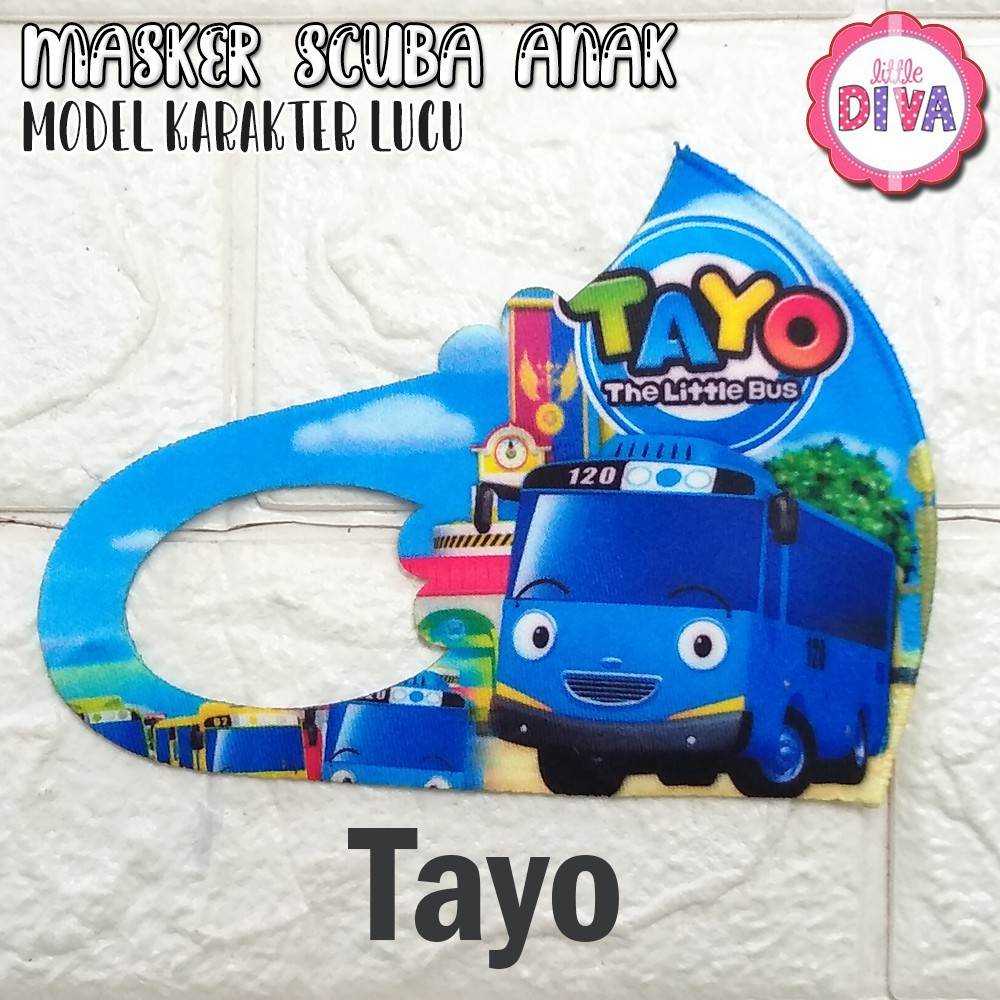 MASKER SCUBA ANAK MOTIF KARAKTER - Untuk Anak Cewek &amp; Cowok