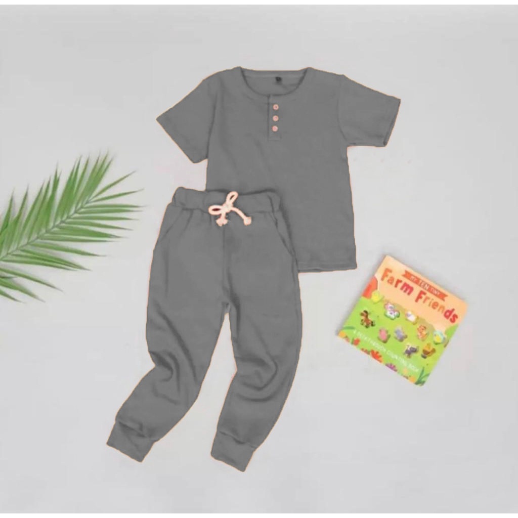 SETELAN BAJU ANAK LAKI LAKI &amp; PEREMPUAN KIANO POLOS CELANA PANJANG SIZE 1-5 TAHUN TERLARIS BAHAN BABYTERRY PREMIUM/ SETELAN BAJU ANAK LAKI LAKI/ SETELAN BAJU ANAK PEREMPUAN/ BAJU ANAK LAKI LAKI/ BAJU ANAK PEREMPUAN/ SETELAN BAJU KIANO ANAK TERBARU