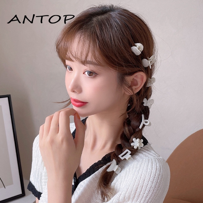 Korea Mini Aksesoris Rambut Fashion Jepit Rambut Mutiara ANTOP