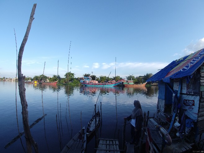 Atasan Batik Wanita Asj Sa Hrb026 Kenongo Kemeja Tosca Pendek Size M L Xl & Xxl