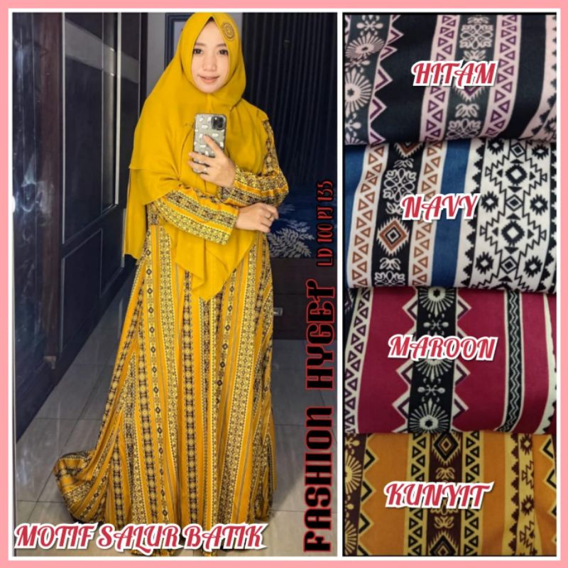 [Fashion Muslim] GAMIS HYGET PART 3 terbaru | busui | murah | jumbo | motif