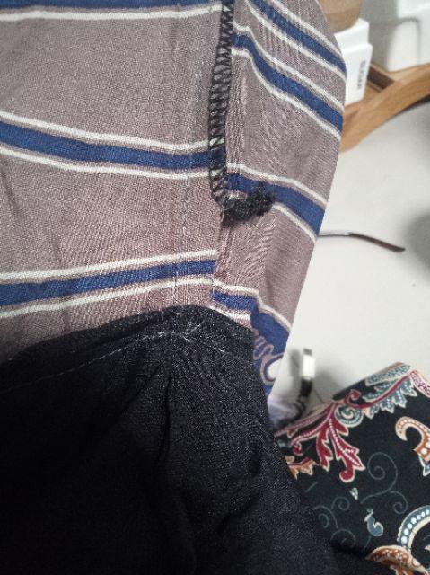 Peksi Wiyasa Biru Kemeja Batik Pria Full Furing Katun Primisima Eksklusif Batik Navy Dongker