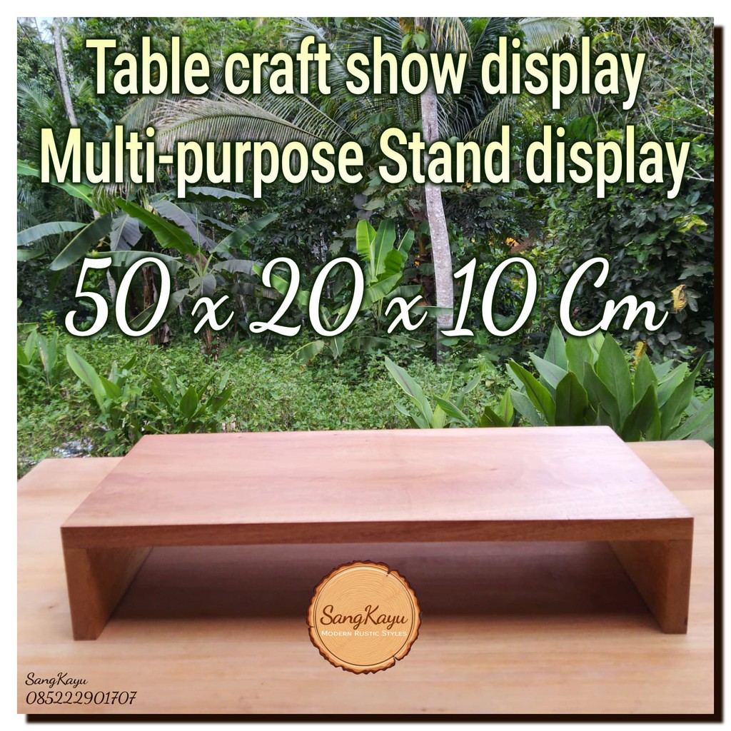 Multi-purpose table stand display 50x20x10 table craft succulent table