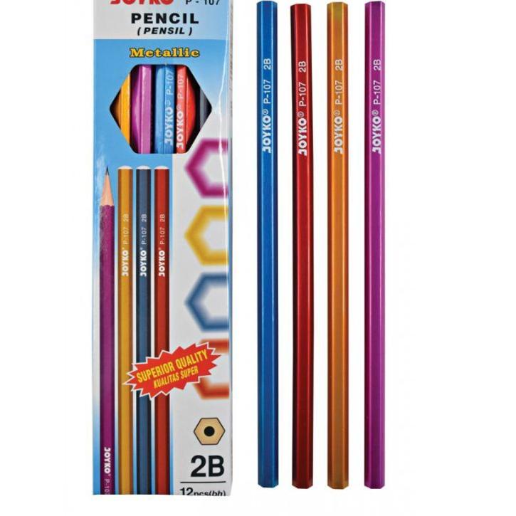 

【SAME PRICE】 Pensil 2B Joyko P-107 Metallic ( 12 pcs ) 5.5 SALE/F⚡ASH SALE/【F⚡ASH SALE✅】/Terbaik/(Terbaik)