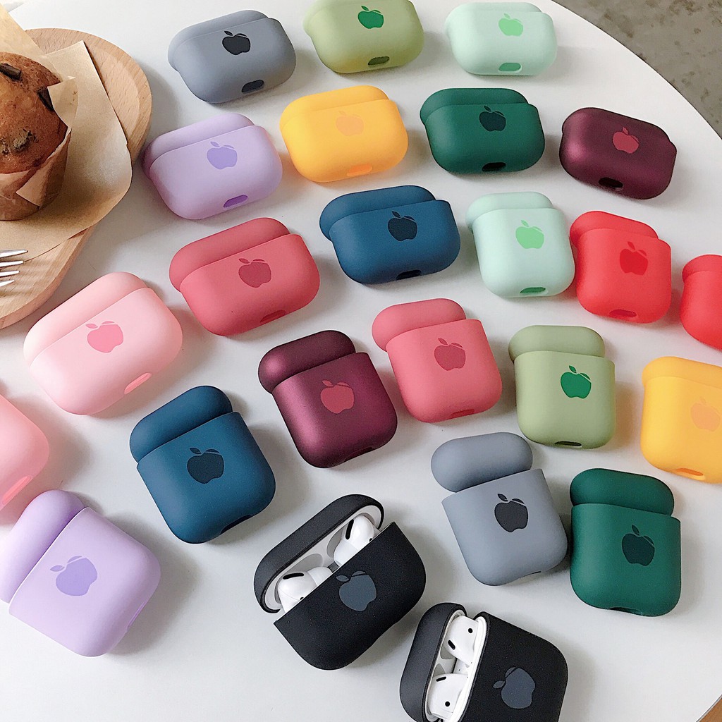 Casing Hard Case Pc Dengan Logo Untuk Apple Airpods 1 / 2 / Pro