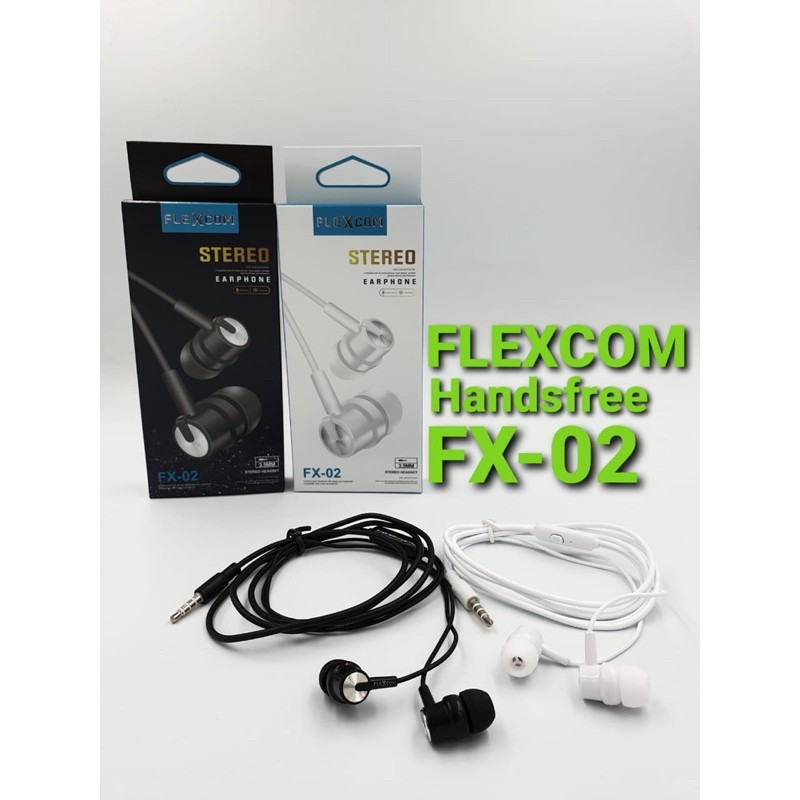 HANDSFREE FLEXCOM FX02 FX03 FX05 ORIGINAL BY FLECO EARPHONE RESMI HIFI AUDIO