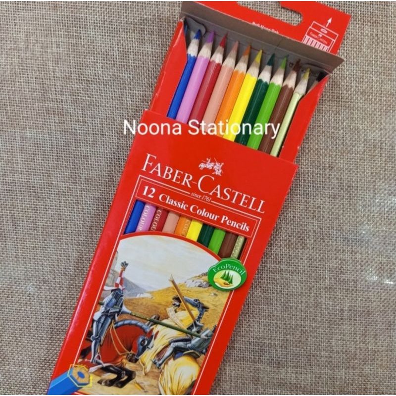 Faber Castell Classic Pensil Warna 12 Panjang / Classic Colour Pencils 12 Long.-1