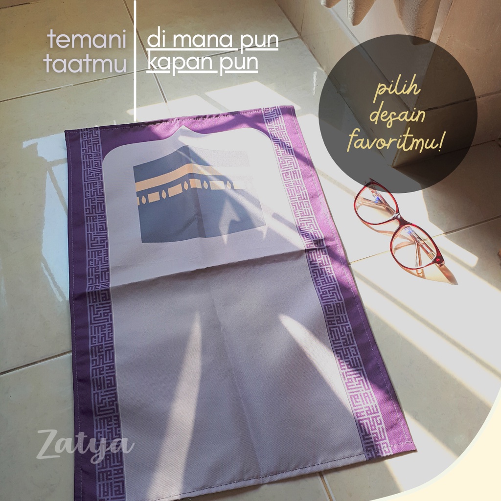 Sajadah Mini Travel Friendly by Zatya (READY STOCK) Polos Tanpa Custom Nama