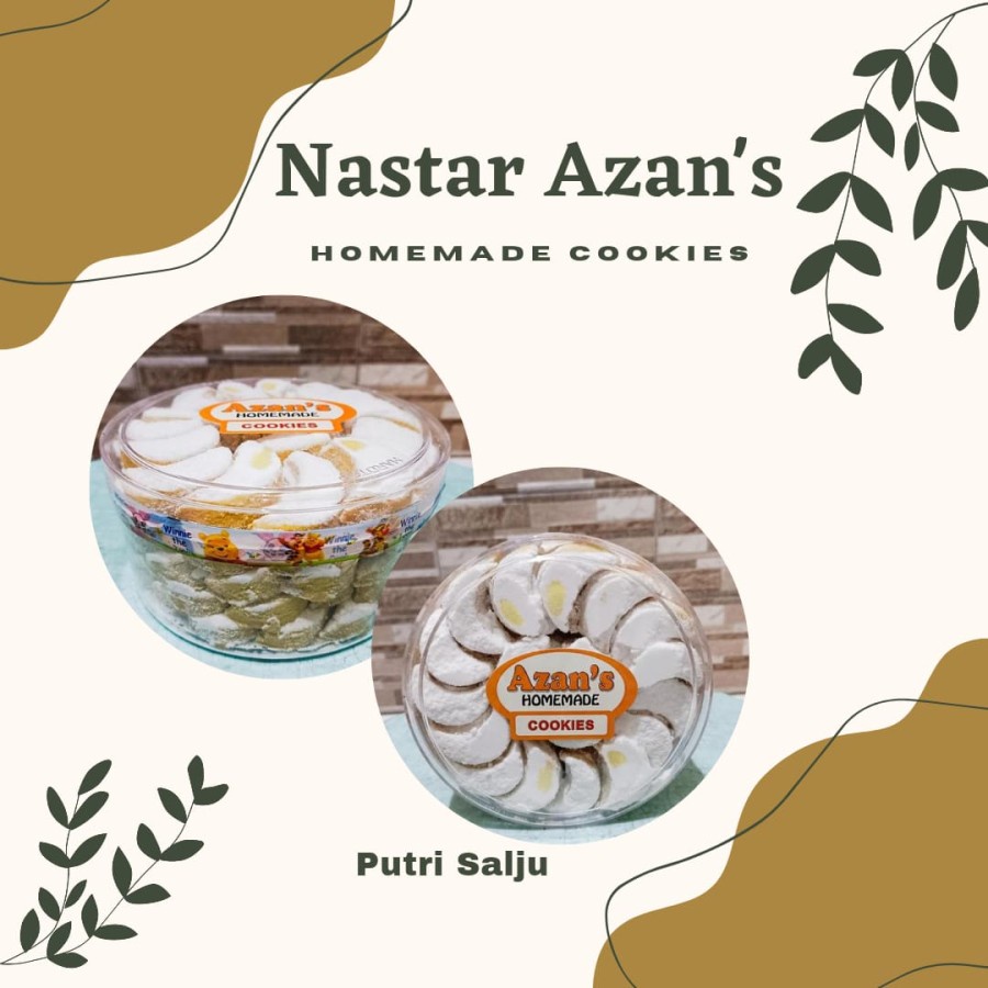 

AZAN'S Homemade Cookies Nastar Wijsman Putri Salju 500gr - Kue Kering