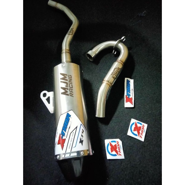 Knalpot Crf Klx Dtracker Wr155r Knalpot Racing Original X-Thor Racing Bonus Kaos X-Thor Energy