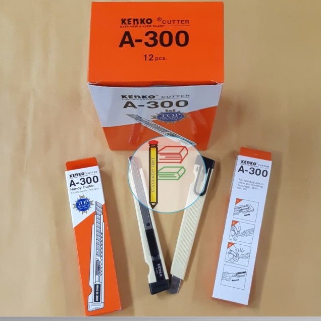 

Pisau Cutter Kenko A-300 Kecil Tajam Murah Original