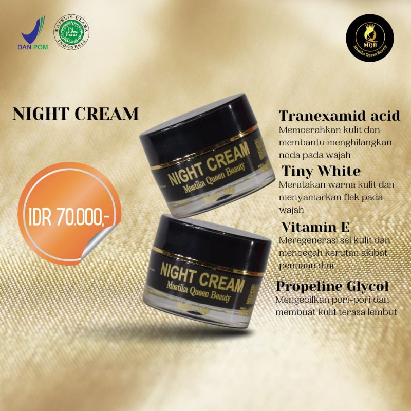 MQB Mustika Queen Beauty Night Cream