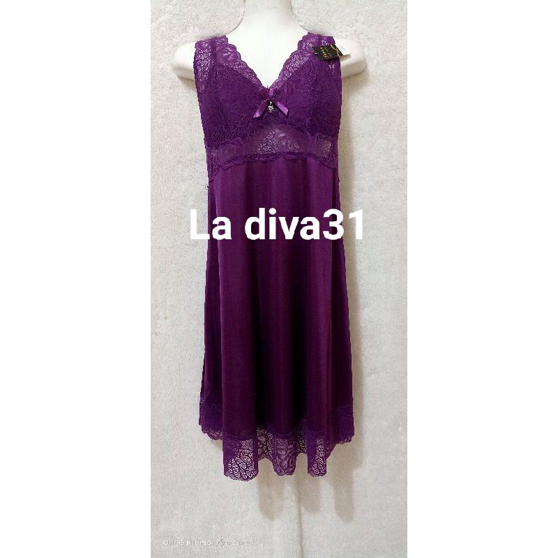 (SALE) Baju tidur WANITA DEWASA SEXY HOT LINGERIE Satin Premium Exclusive Sorex 7046 ORIGINAL-Ungu