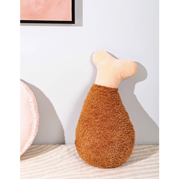 FOOD SERIES CHICKEN DRUMSTICK PILLOW MINISO BANTAL AYAM GORENG