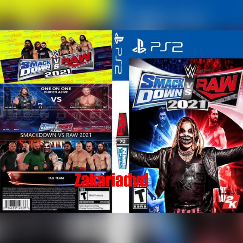 Kaset Ps 2 SmackDown Vs Raw 2021