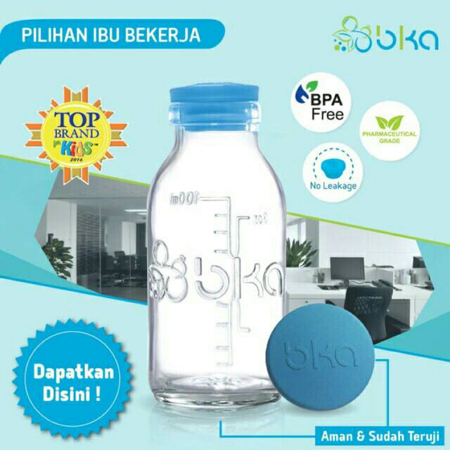 Botol Kaca Asi BKA - Botol BKA Isi 8pcs - Botol Kaca Asip - Botol Vial 100ml