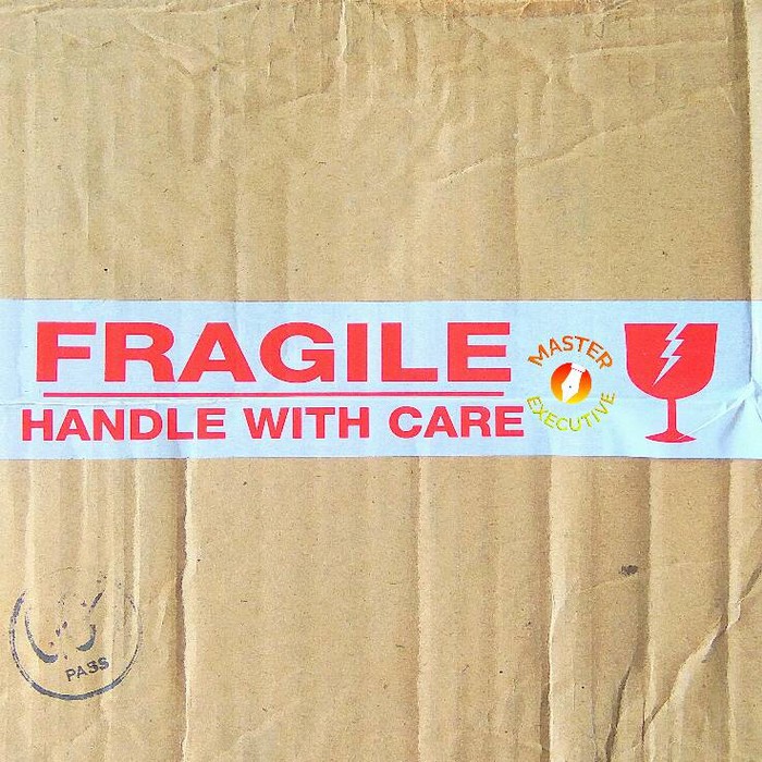 [Rol] Daimaru Lakban FRAGILE Putih - Handle With Care 48 mm x 100 Meter