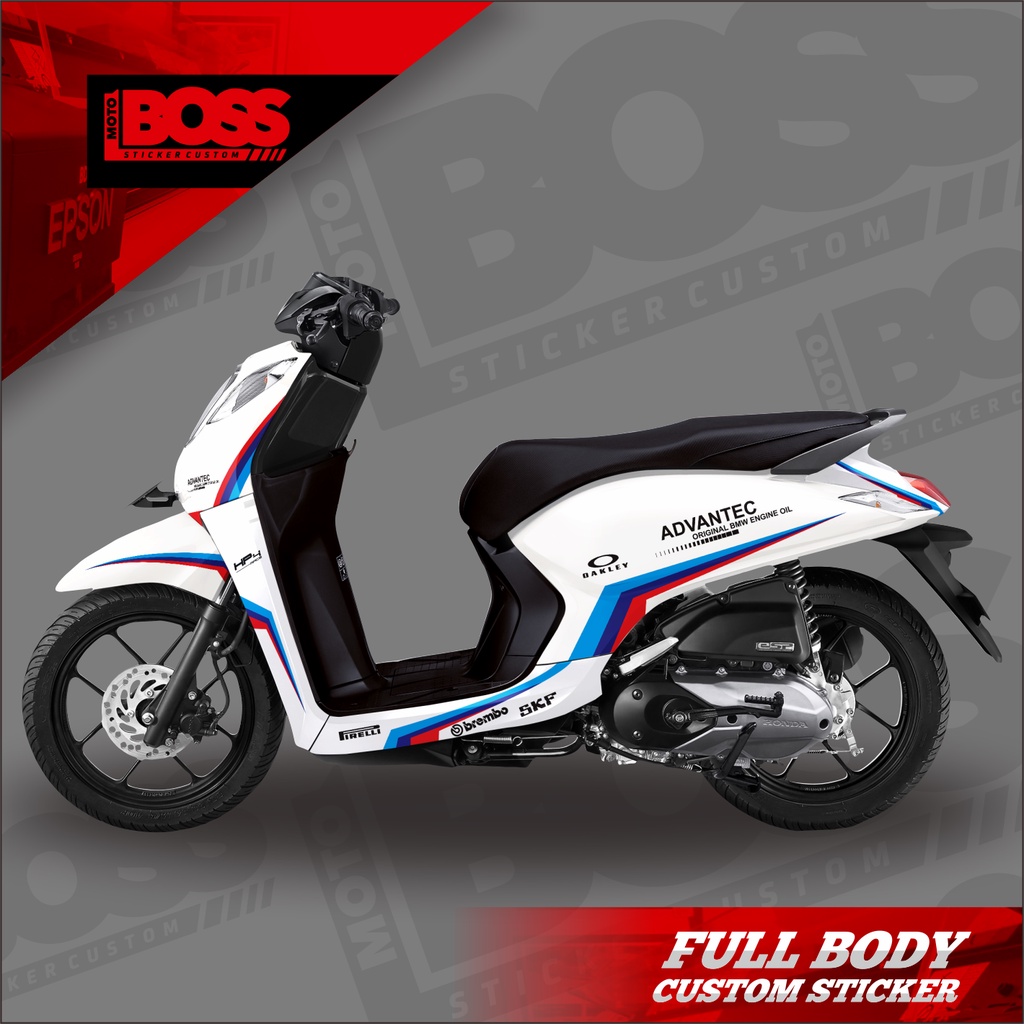 Decal Sticker Honda Genio Full Body Stiker Decal Honda Genio Striping Full Body Honda Genio Motif Li