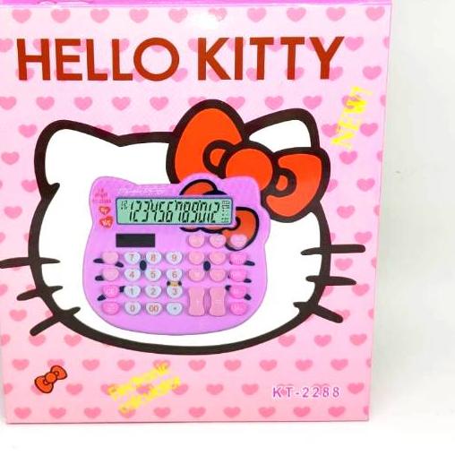 

۞ KARUNIA JAM - KALKULATOR HELLO KITTY KT-2288 KALKULATOR DAGANG / KANTOR / MEJA ➺