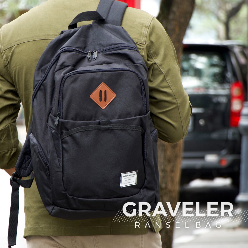 Tas Ransel Pria Weidenmann Graveler Backpack Laptop Raincover