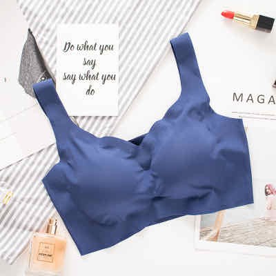 COD√Sport Bra Pakaian Dalam Wanita Hight Quality-bra-33 biru