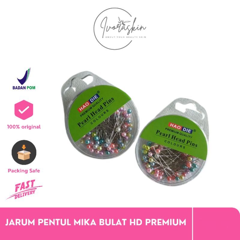 JARUM PENTUL HIJAB MIKA BULAT JUMBO