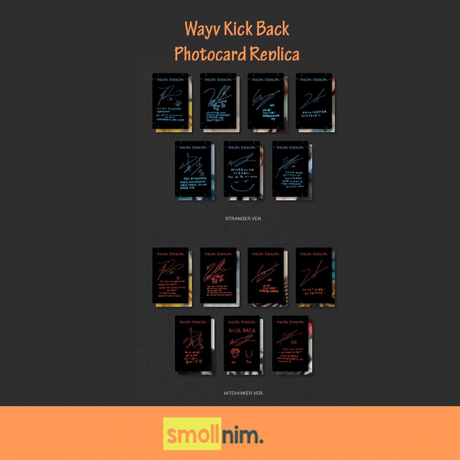 [Photocard Replica] Wayv Kick Back