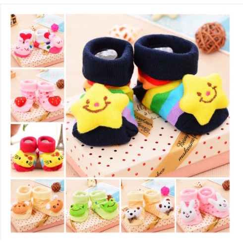 Kaos Kaki Bayi Anak Boneka Motif 3D Lucu