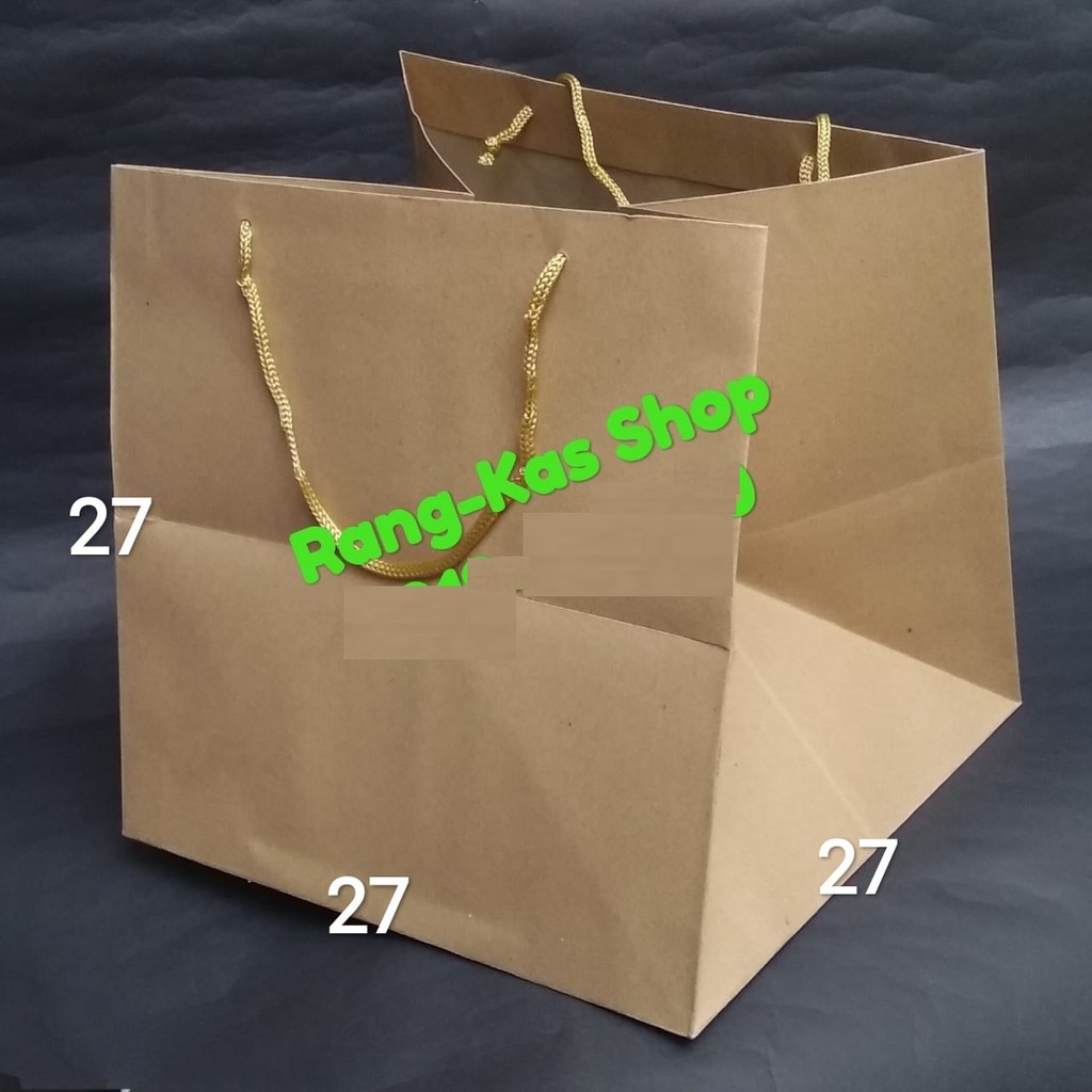 

Paper bag Kue 27x27 Medium polos samson doff