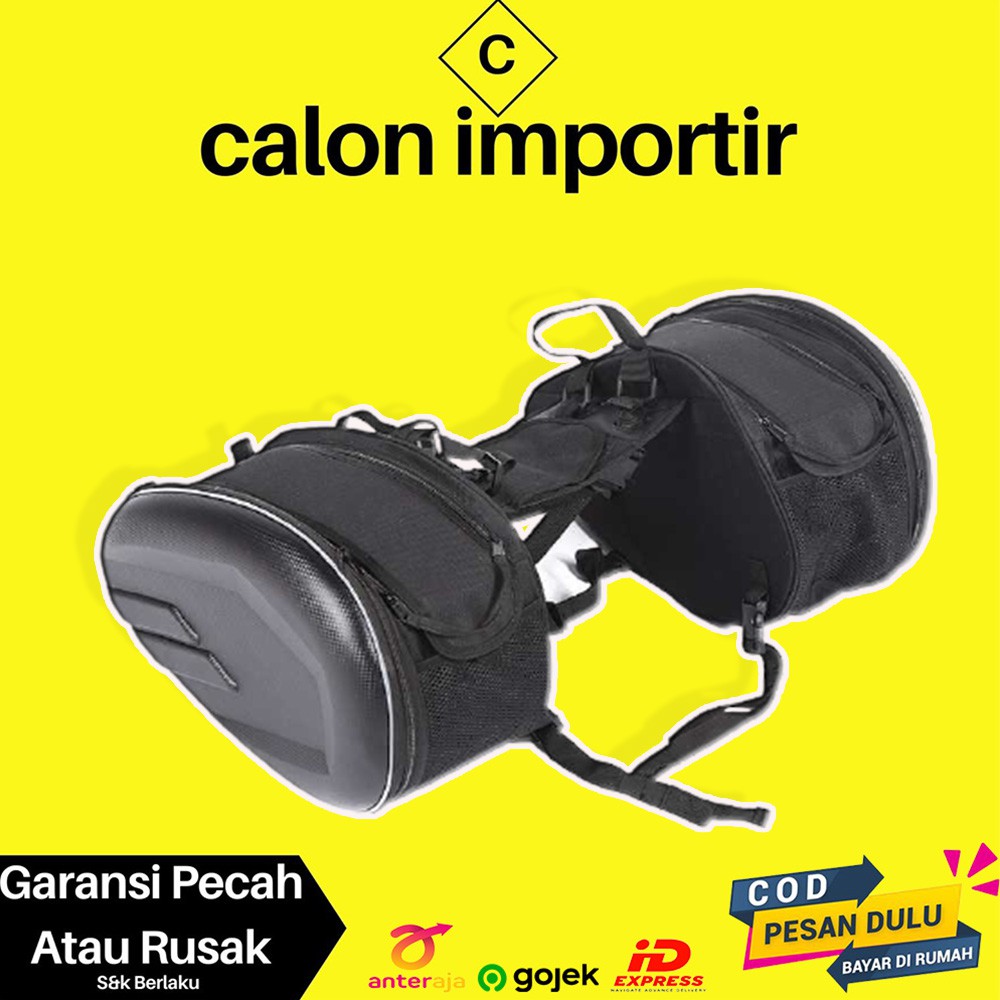 Tas Side Sadle Bag Motor Moge Trail Kurir Touring Jok Samping Belakang Minimalis Ojol Muat Helm Ori