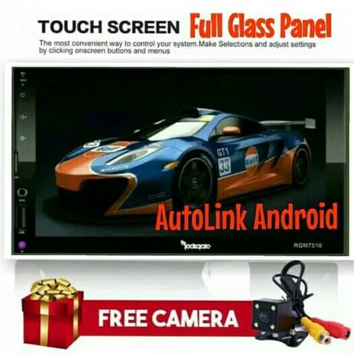 Double din AutoLink iphone Head Unit ROCKGATE RGM7510