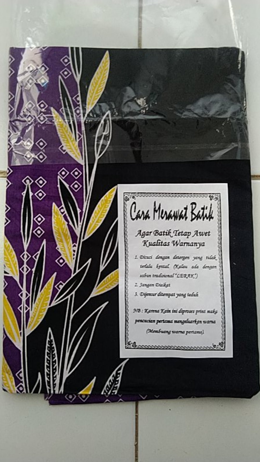 Gebang Wareng Motif Batik Khas Kabupaten Tangerang Banten Original