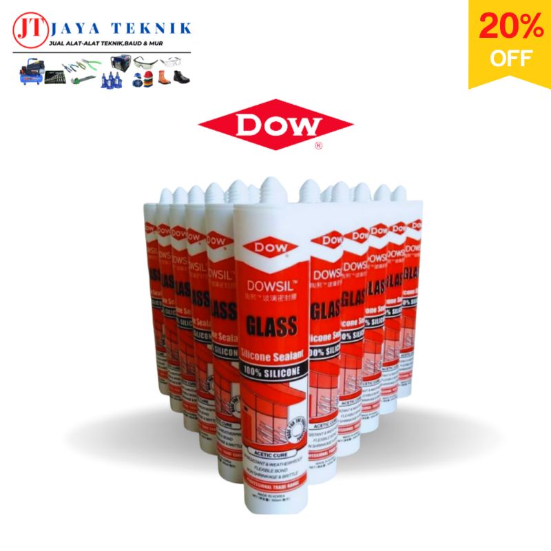 

Lem kaca botol Dowsil silicone warna Clear 300 ml lem kaca aquarium