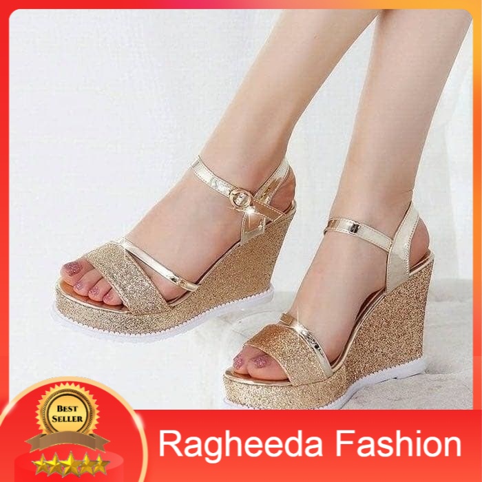 WEDGES GLITTER GLAMOUR GOL