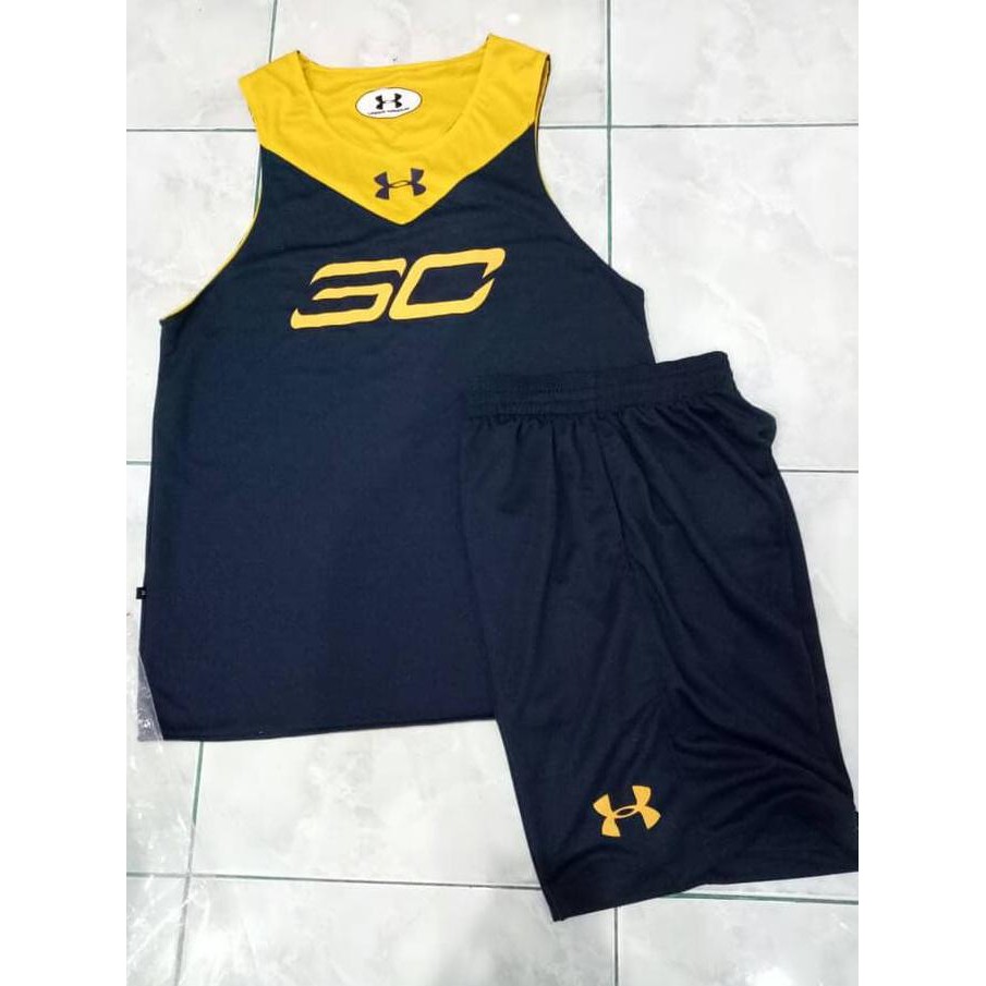 Diskon Jersey Stephen Curry Bolak Balik Dongker Biru Terlaris