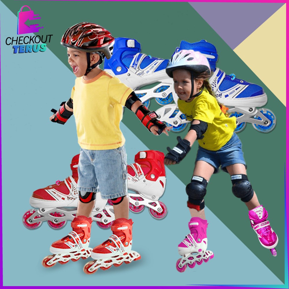 CT O2 Sepatu Roda Anak Power Roller Skate Sepatu Roda Anak Perempuan Sepatu Roda Anak Laki Laki Sepatu Roda Anak Inline Skate