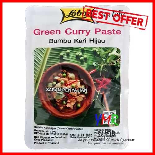 LOBO Bumbu Tom Yum Tomyum Tomyam Kari Green Red Curry Paste Ala Thailand Instant