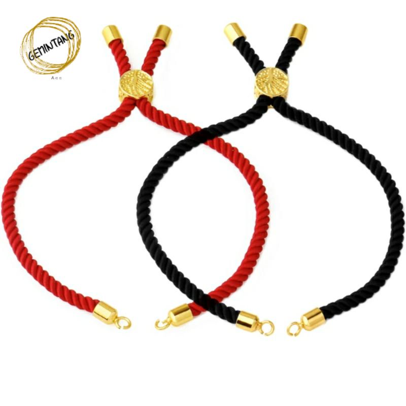 Gelang Tali Serut Model Kait Gelang Charm dan Liontin