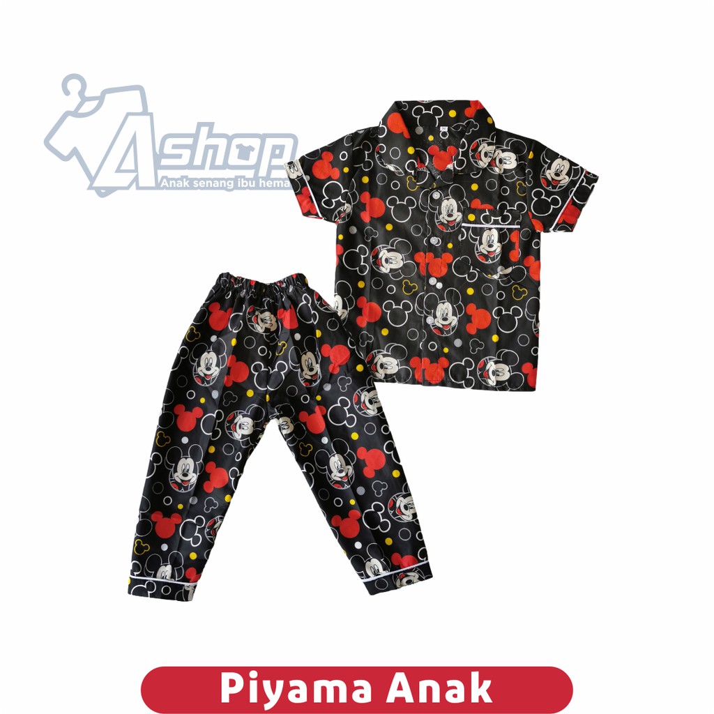 Baju Tidur Anak / Piyama Anak Karakter Minnie Mouse