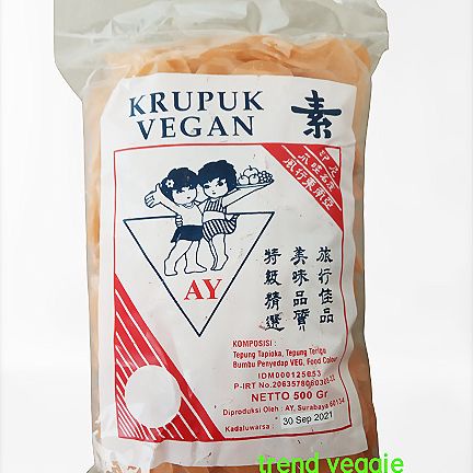 

10cscss Ay Krupuk Vegan Kuning Kecil Tipis 500G /Krupuk Gado Gado Mini Mentah Dscscv