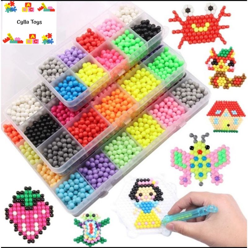 Aquabeads Mainan Edukasi Anak Kerajinan Tangan DIY Anak Magic Water Beads