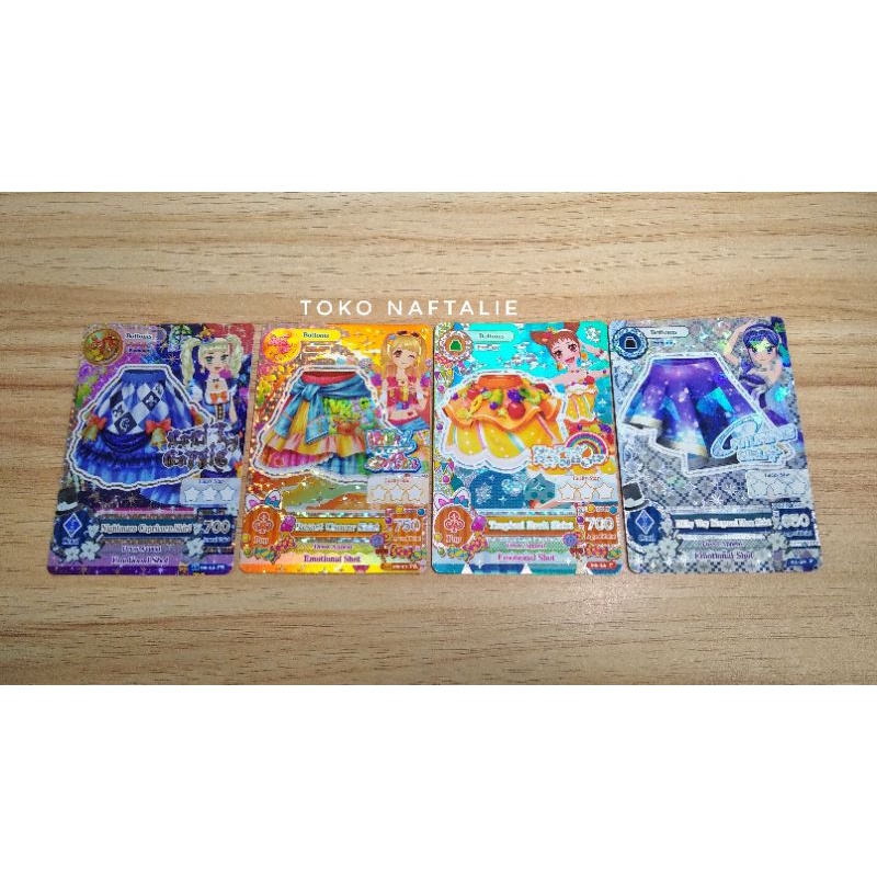 Kartu aikatsu premium satuan cancer capricorn otome aoi|aikatsu yurika|aikatsu aoi|aikatsu mikuru|ai