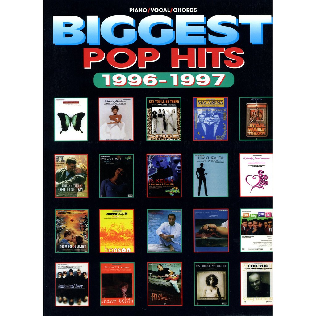 

Buku Biggest Pop Hits 1996-1997: Piano/Vocal/Chords