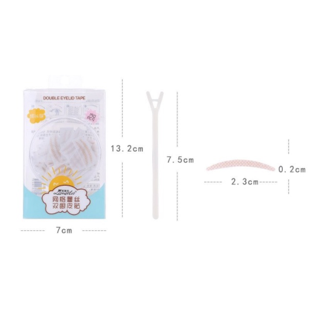 MESH LACE 150pcs + FORK Y -  DOUBLE EYELID  - Invisible Self-adhesive