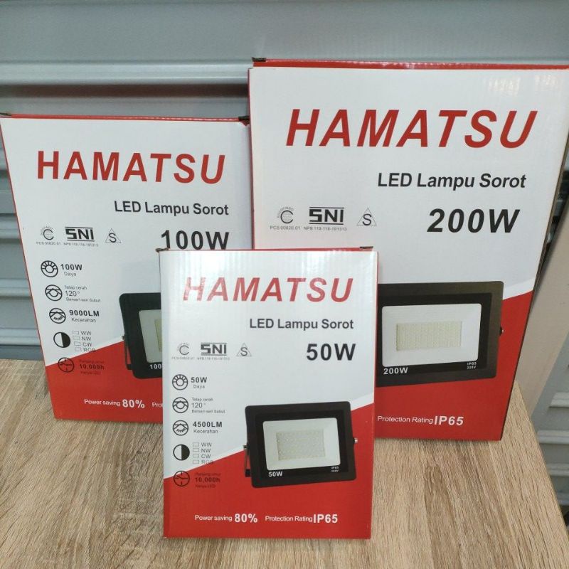 HAMATSU LAMPU LED SOROT LAMPU TEMBAK LAMPU OUTDOOR FLOODLIGHT 100 WATT 100W 200w 50w