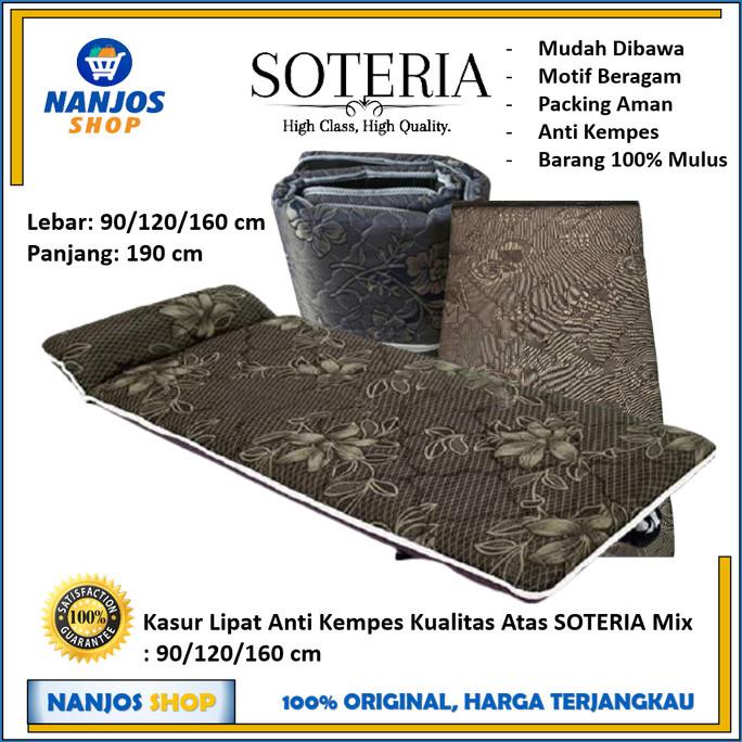 Kasur Lipat Anti Kempes Tebal / Kasur Busa / Kasur Lipat Soteria Mix