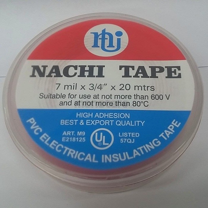 Isolasi listrik electrical tape nachi warna Merah
